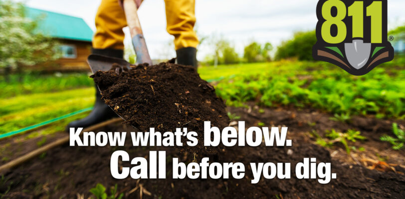 Call811 - Know what's below. Call before you dig. - Web Banner - Southern Cross